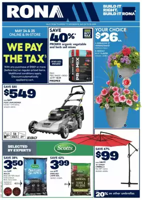 RONA flyer (valid until 30-05)