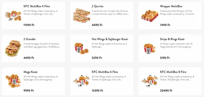 KFC akciós újság (érvényes eddig: 3-06)