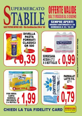 Volantino Supermercati Stabile (valido fino al 4-06)