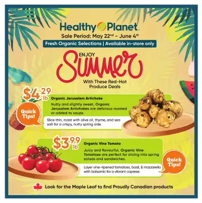Healthy Planet flyer (valid until 4-06)