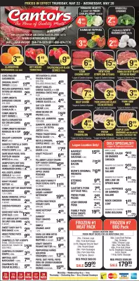 Cantor's Meats flyer (valid until 28-05)