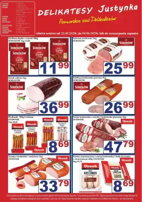 Delikatesy Justynka gazetka (ważność do 4-06)