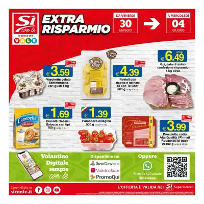 Volantino Sì con te Supermercati (valido fino al 4-06)