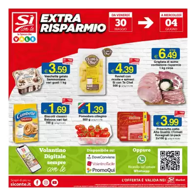 Volantino Sì con te Market (valido fino al 4-06)
