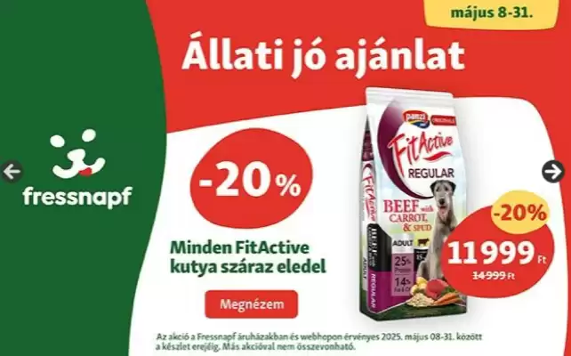 Fressnapf akciós újság (érvényes eddig: 31-05)
