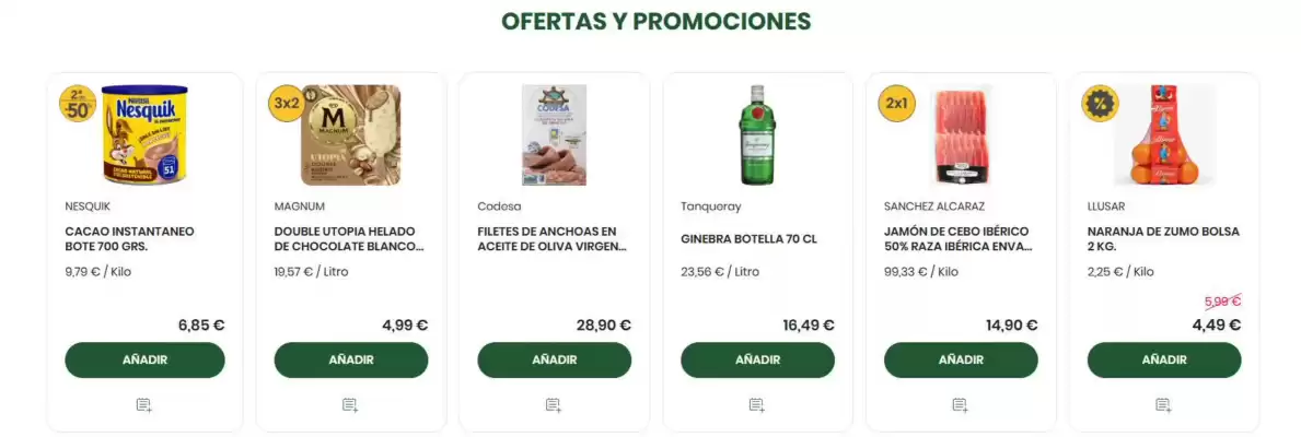 Folleto Supermercados Sánchez Romero (válido hasta el 9-06)