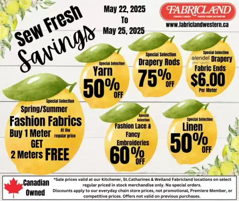 Fabricland flyer (valid until 28-05)