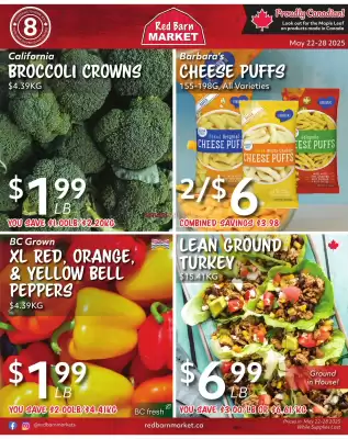 Red Barn Market flyer (valid until 28-05)