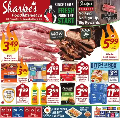 Sharpe's Food Market flyer (valid until 28-05)