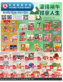 Yours Food Mart flyer week 21 Page 1