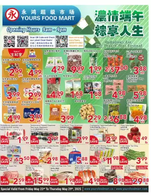 Yours Food Mart flyer (valid until 28-05)