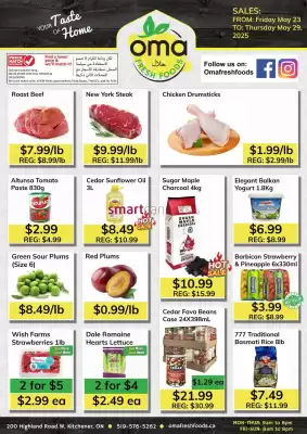 Oma Fresh Foods flyer (valid until 29-05)