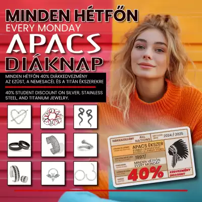 Apacs Ékszer akciós újság (érvényes eddig: 31-12)