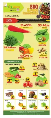 Food World Supermarket flyer (valid until 29-05)