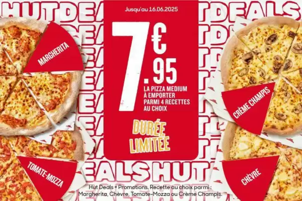 Catalogue Pizza Hut (valable jusqu'au 16-06)