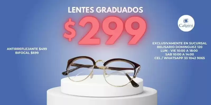 Catálogo Óptica Calpini (válido hasta 31-05)