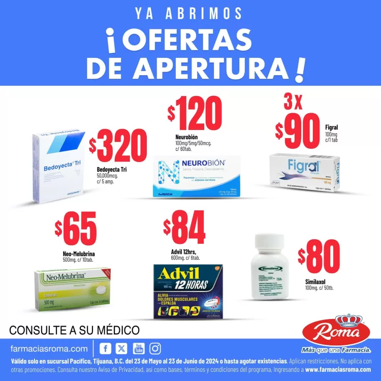 Catálogo Farmacias Roma (válido hasta 23-06)