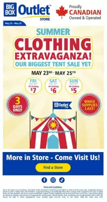 Big Box Outlet Store flyer (valid until 8-06)