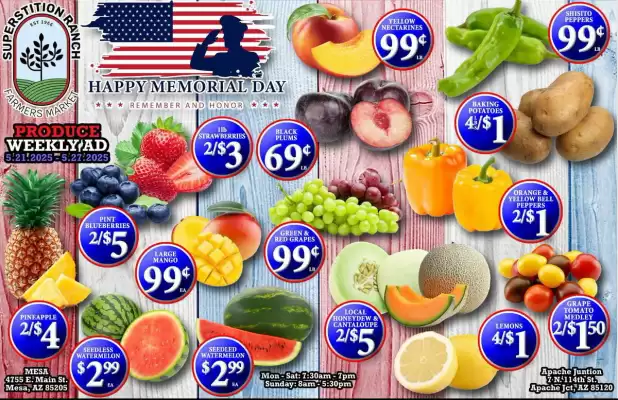 Superstition Ranch Farmers Market Weekly Ad (valid until 27-05)