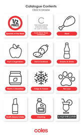Coles catalogue week 22 Page 1