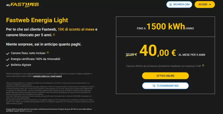 Volantino FASTWEB (valido fino al 25-06)
