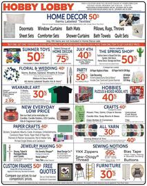 Hobby Lobby Weekly Ad week 22 Page 1