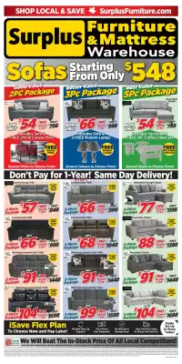 Surplus Furniture flyer (valid until 3-06)