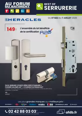 Catalogue Au Forum du Bâtiment (valable jusqu'au 7-07)
