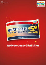 Nationale Postcode Loterij folder Pagina 1