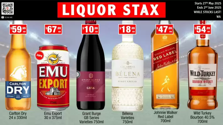 Liquor Stax catalogue