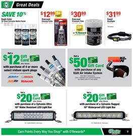 O'Reilly Auto Parts Weekly Ad Page 9