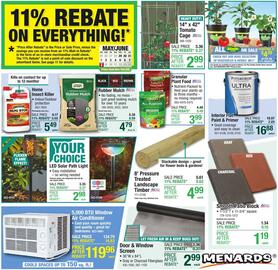 Menards Weekly Ad Page 1