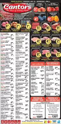Cantor's Meats flyer (valid until 4-06)