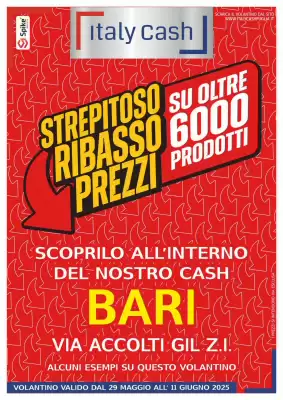 Volantino Italy Cash