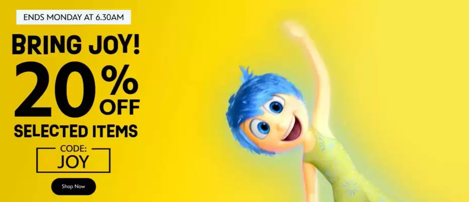 Folheto Disney Store