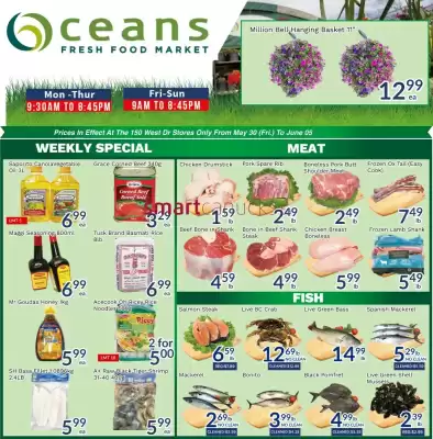 Oceans Fresh Food Market flyer (valid until 5-06)