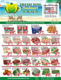 Fresh Win Foodmart flyer week 22 Page 1