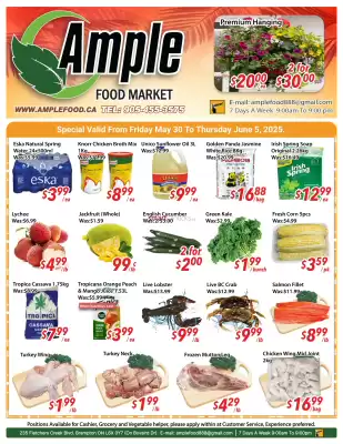 Ample Food Market flyer (valid until 5-06)