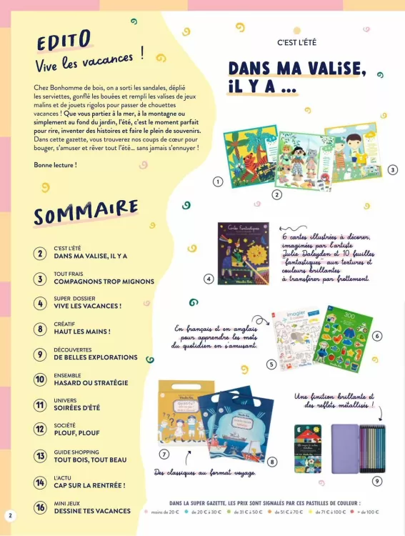 Catalogue Le Bonhomme de Bois (valable jusqu'au 31-08)