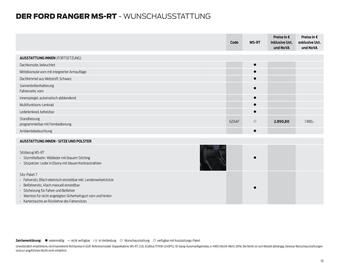 Ford Flugblatt | Ranger MS-RT Seite 10