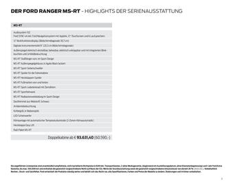 Ford Flugblatt | Ranger MS-RT Seite 3