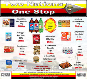 Two Nations One Stop flyer week 22 Page 1