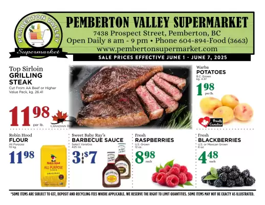 Pemberton Valley Supermarket flyer (valid until 5-06)