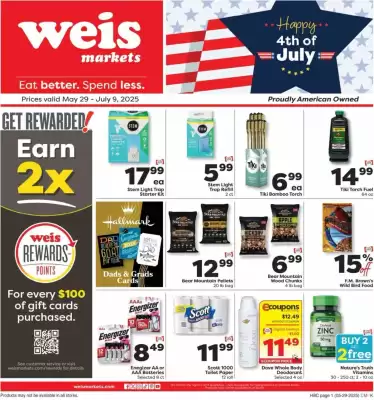 Weis Markets Weekly Ad (valid until 9-06)