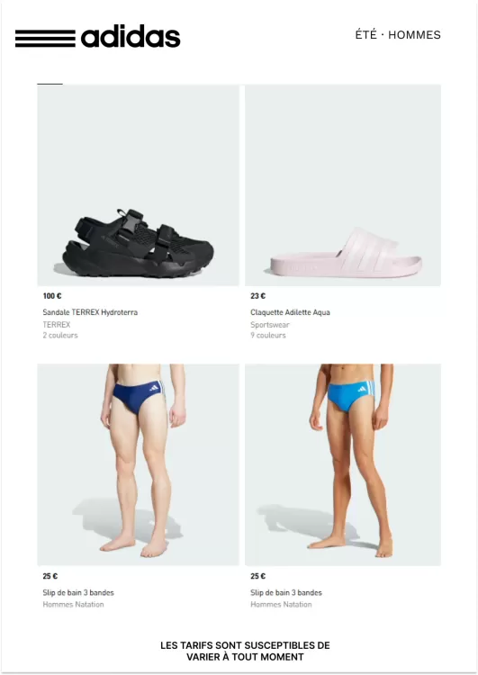Catalogue Adidas (valable jusqu'au 27-06)