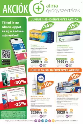 Alma Gyógyszertárak akciós újság