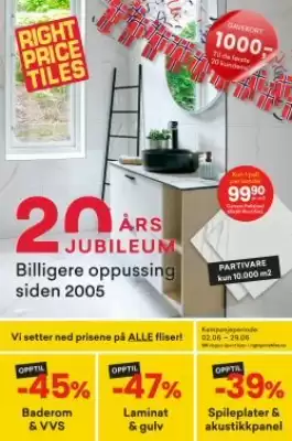 Right Price Tiles Kundeavis (gyldig til 29-06)
