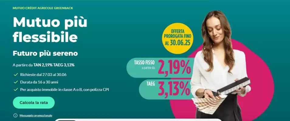Volantino Crédit Agricole (valido fino al 30-06)