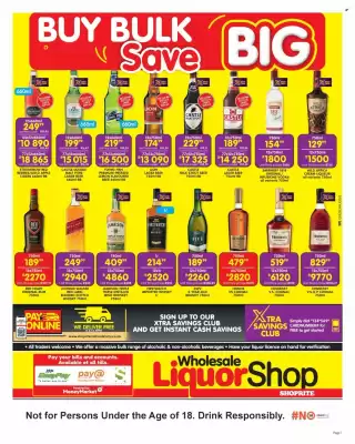 Shoprite Liquor catalogue (valid until 16-06)