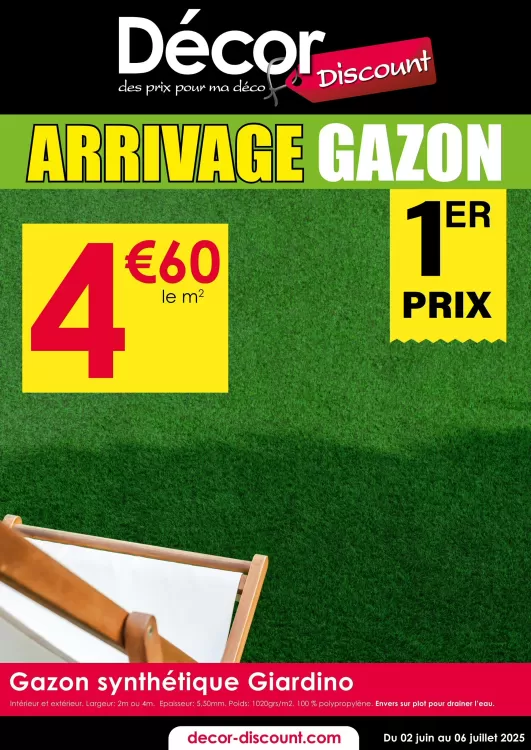 Catalogue Décor Discount (valable jusqu'au 6-07)